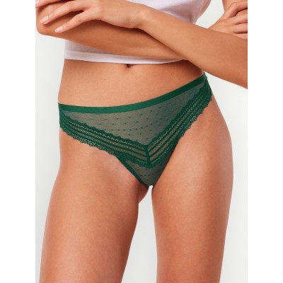 ΣΛΙΠΑΚΙ TRIUMPH TEMPTING TULLE STRING ΠΡΑΣΙΝΟ