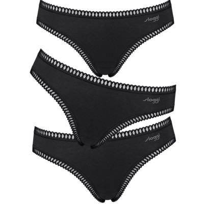 ΣΛΙΠΑΚΙ SLOGGI GO CRUSH MINI ΜΑΥΡΟ 3ΤΜΧ  