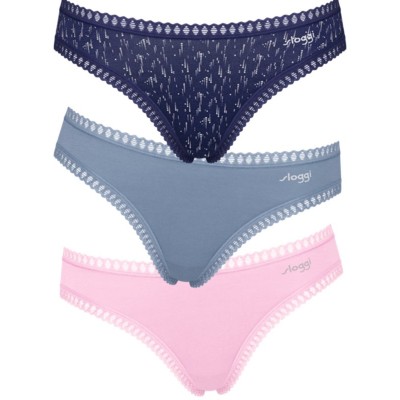 ΣΛΙΠΑΚΙ SLOGGI GO CRUSH MINI ΡΟΖ/ΣΙΕΛ/ΜΠΛΕ ΕΜΠΡΙΜΕ 3ΤΜΧ 