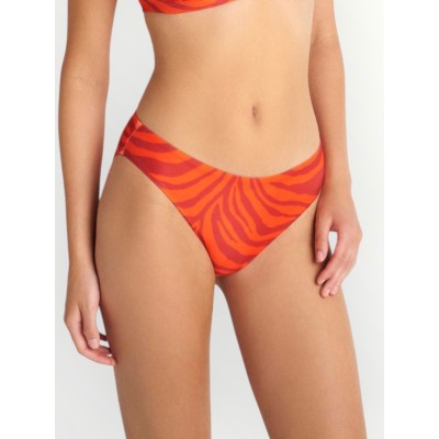 ΜΑΓΙΟ BLU4U 'RED ZEBRA'’ BIKINI SLIP ΠΟΡΤΟΚΑΛΙ ΕΜΠΡΙΜΕ