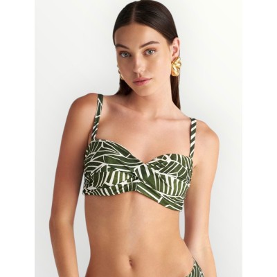 ΜΑΓΙΟ BLU4U 'AMAZON STRIPES' STRAPLESS CUP D