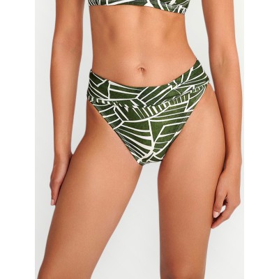 ΜΑΓΙΟ BLU4U 'AMAZON STRIPES'’ BIKINI SLIP ΠΡΑΣΙΝΟ ΕΜΠΡΙΜΕ