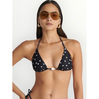 ΜΑΓΙΟ ΤΡΙΓΩΝΟ BLU4U ‘DOTTED POLCA’ TOP ΜΑΥΡΟ ΠΟΥΑ CUP Β