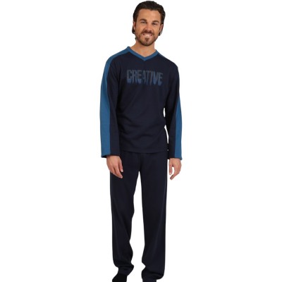 ΠΥΤΖΑΜΑ ΦΟΥΤΕΡ MARIO-UOMO CREATIVE ΜΑΡΙΝ 