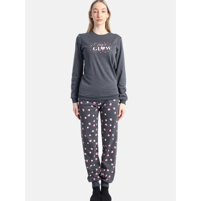 ΠΥΤΖΑΜΑ ΒΑΜΒΑΚΕΡΗ DREAMS GLOW ΑΝΘΡΑΚΙ