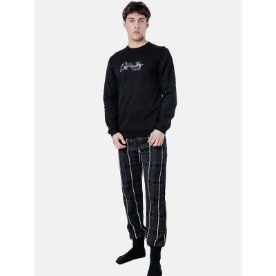 ΠΥΤΖΑΜΑ ΒΑΜΒΑΚΕΡΗ DREAMS ΜΑΥΡΟ ΚΑΡΟ 